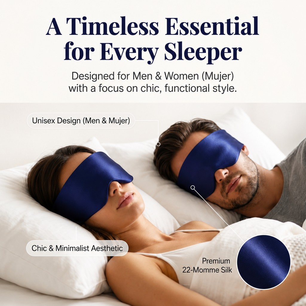 Silk Sleep Eye Mask – 3D Contoured, Lash-Safe & Blackout